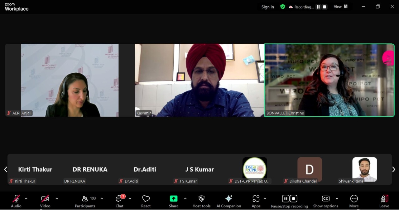 DST-ਸੈਂਟਰ ਫਾਰ ਪਾਲਿਸੀ ਰਿਸਰਚ ਅਤੇ WIPO ਪੇਟੈਂਟ ਖੋਜ, ਫਾਈਲਿੰਗ ਅਤੇ ਲਾਗੂ ਕਰਨ 'ਤੇ ਵਰਕਸ਼ਾਪ 'ਤੇ ਸਹਿਯੋਗ ਕਰਦੇ ਹਨ